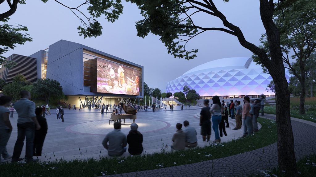 Así quieren renovar el estadio y toda la zona de El Campín Este miércoles se presentó públicamente lo que sería el proyecto que permitirá la renovación urbanística de la zona de El Campín, transformando esta importante área de la ciudad en un complejo deportivo y cultural de alto nivel para los ciudadanos y turistas de la capital del país.