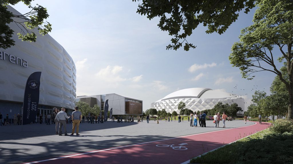 Así quieren renovar el estadio y toda la zona de El Campín Este miércoles se presentó públicamente lo que sería el proyecto que permitirá la renovación urbanística de la zona de El Campín, transformando esta importante área de la ciudad en un complejo deportivo y cultural de alto nivel para los ciudadanos y turistas de la capital del país.