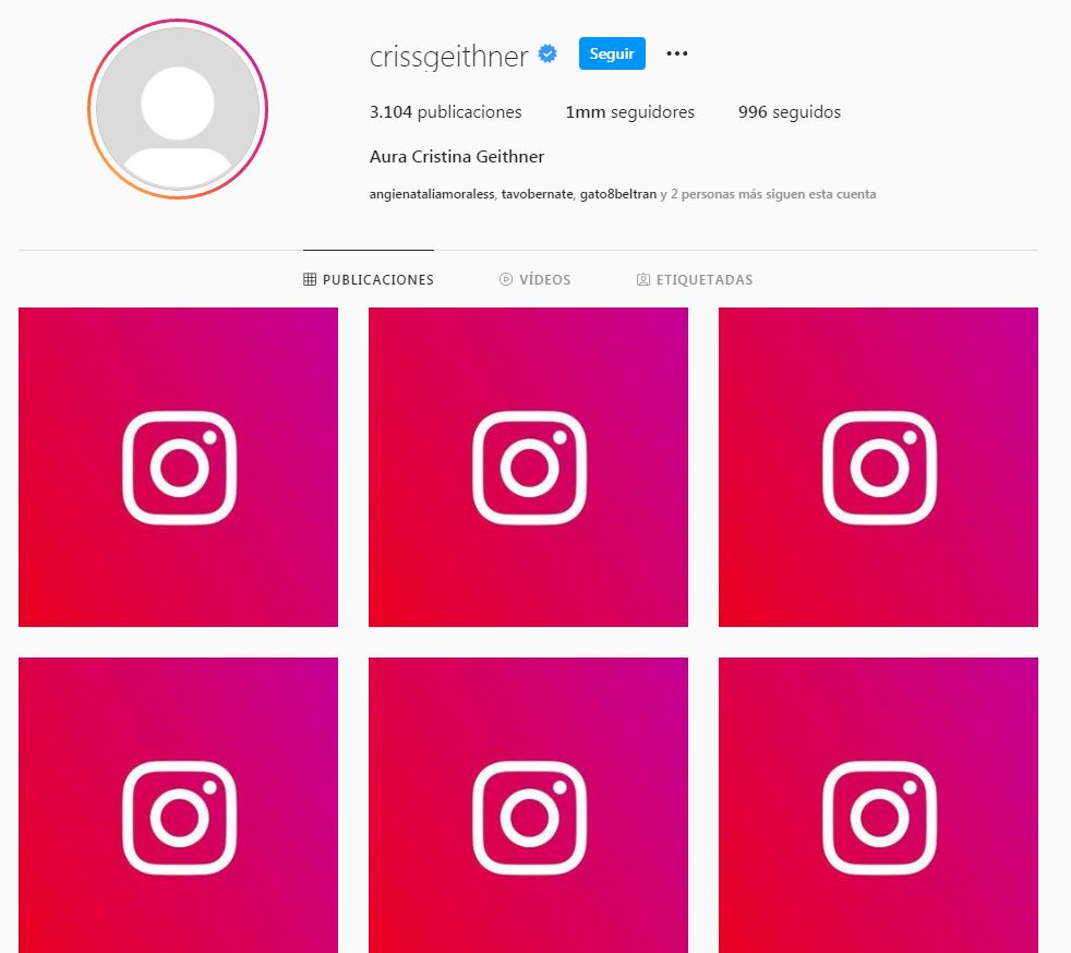 ¡Le robaron la cuenta de Instagram a Aura Cristina! 2 ¡Le robaron la cuenta de Instagram a Aura Cristina! La actriz y ahora modelo para redes sociales Aura Cristina Geithner, denunció en Twitter que su cuenta de Instagram había sido hackeada, y que se encontraba en proceso de recuperarla.