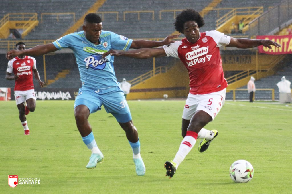 Santa Fe derrotó a Jaguares y quedó a un punto del octavo 5 Santa Fe derrotó a Jaguares y quedó a un punto del octavo Independiente Santa Fe acaba de conseguir una valiosa victoria por 3-1 contra Jaguares de Córdoba en el Estadio El Campín, por la jornada 16 de la Liga BetPlay, en un partido en el que los dirigidos por Grigori Méndez dieron un gran paso en su objetivo de meterse entre los ocho primeros.