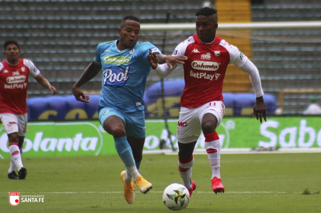Santa Fe derrotó a Jaguares y quedó a un punto del octavo 1 Santa Fe derrotó a Jaguares y quedó a un punto del octavo Independiente Santa Fe acaba de conseguir una valiosa victoria por 3-1 contra Jaguares de Córdoba en el Estadio El Campín, por la jornada 16 de la Liga BetPlay, en un partido en el que los dirigidos por Grigori Méndez dieron un gran paso en su objetivo de meterse entre los ocho primeros.