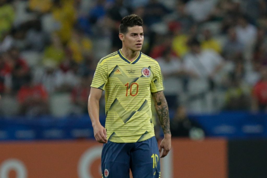 James no está en el nivel físico "ideal" para enfrentar a Brasil La estrella colombiana James Rodríguez no está en el nivel físico "ideal" para el partido de este jueves contra Brasil, aunque su presencia se determinará horas antes del juego, dijo este miércoles el técnico de la Selección Colombia, Reinaldo Rueda.