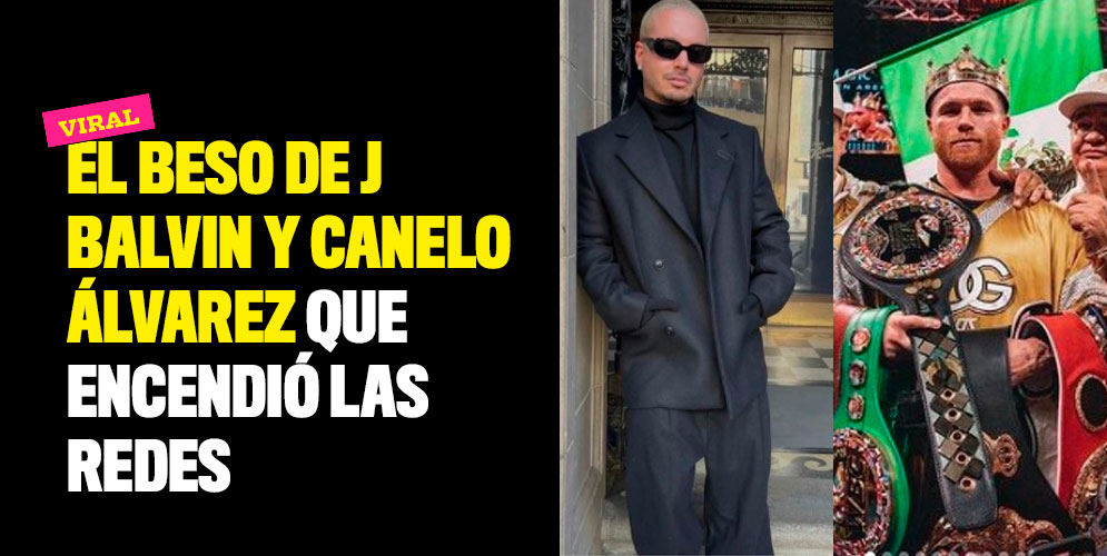 El beso de J Balvin y Canelo Álvarez que encendió las redes A través de redes sociales, Balvin compartió una foto de la videollamada que hizo con Canelo luego de que este obtuviera un titulo de boxeo.