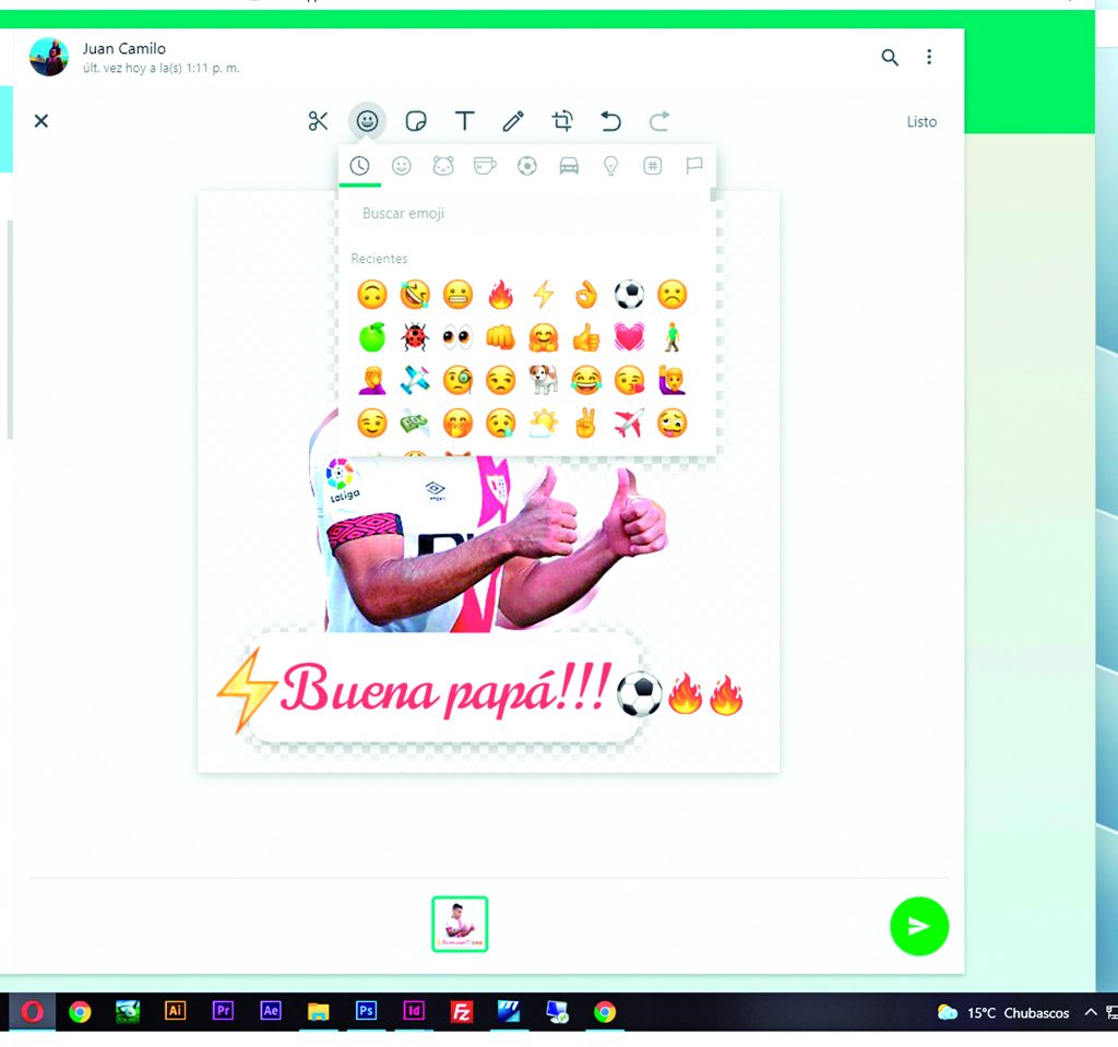 Haga sus ‘stickers’ en WhatsApp 6 Haga sus ‘stickers’ en WhatsApp Una de las características que tiene la aplicación de mensajería WhatsApp es que, aparte de mensajes, los usuarios pueden comunicarse a través de ‘stickers’: imágenes que, solo con verlas, pueden reemplazar una frase.