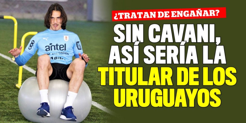 Tabárez paró un equipo con Brian Rodríguez y ¡sin Édinson Cavani! 7 Tabárez paró un equipo con Brian Rodríguez y ¡sin Édinson Cavani! En el fútbol las estrategias y los engaños no solo se hacen con el balón en la cancha, desde los días previos se especula con las posibles nóminas inicialistas para despistar al rival. Al parecer, a esto es a lo que están jugando los uruguayos, quienes este miércoles pararon una nómina sorpresiva en su último entrenamiento previo al partido de mañana contra Colombia.