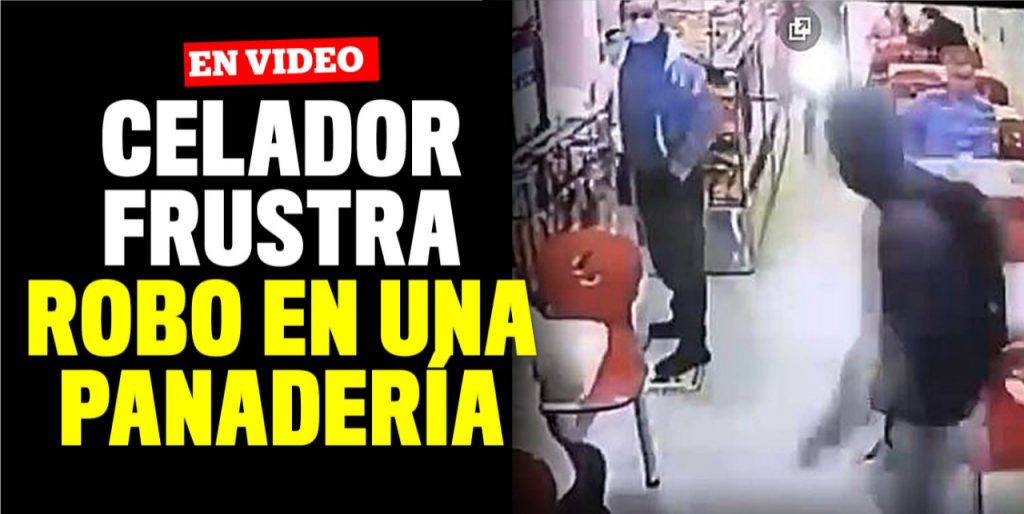 Vigilante sacó a correr a ladrón que quería robar en panadería 6 Vigilante sacó a correr a ladrón que quería robar en panadería La criminalidad en Bogotá sigue disparada, y ver casos de delitos en sitios públicos infortunadamente se está volviendo parte del paisaje de la ciudad. Por fortuna, no todos los delincuentes se salen con la suya.