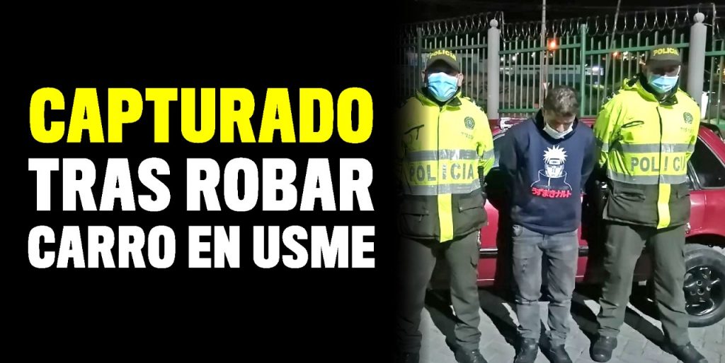 Robó carro con llaves maestras y poco después fue capturado 6 Robó carro con llaves maestras y poco después fue capturado En las últimas horas la Policía Metropolitana de Bogotá dio a conocer la captura de un sujeto que mediante la modalidad de halado robó un vehículo particular en la localidad de Usme.