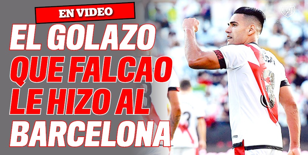 Falcao se bailó a Piqué y le anotó un golazo al Barcelona 9 Falcao se bailó a Piqué y le anotó un golazo al Barcelona Con la calidad que siempre lo caracteriza, y en una jugada calcada a otras con las que ha puesto a celebrar a sus seguidores, el goleador colombiano Radamel Falcao García acaba de anotarle un golazo al Barcelona en la victoria parcial del Rayo Vallecano 1-0 contra el Barcelona.
