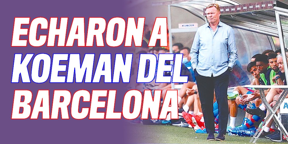 Tras derrota con gol de Falcao, Barcelona echó a Koeman 1 Tras derrota con gol de Falcao, Barcelona echó a Koeman El técnico Ronald Koeman acaba de ser destituido como entrenador del Barcelona, tras la derrota de este miércoles 1-0 contra el Rayo Vallecano, con golazo del colombiano Radamel Falcao García, esto en partido de la jornada 11 de la Liga de España, informó el club azulgrana.