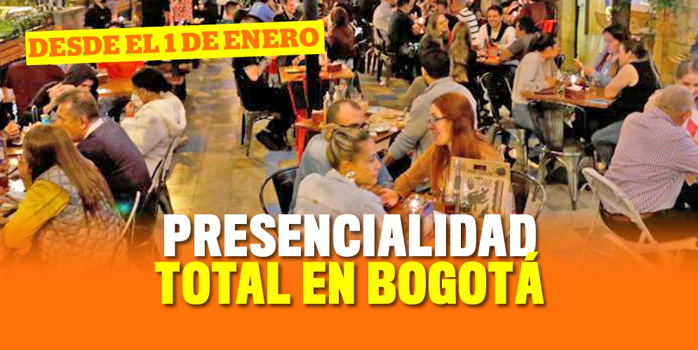 Aforo para eventos masivos será del 100% con vacunación Importantes anuncios acaba de hacer la Alcaldía de Bogotá respecto a la flexibilización de aforos para distintas actividades en la ciudad, pues se empezará la implementación de un plan progresivo que permitirá, a partir del primero de enero de 2022 volver a la presencialidad total.