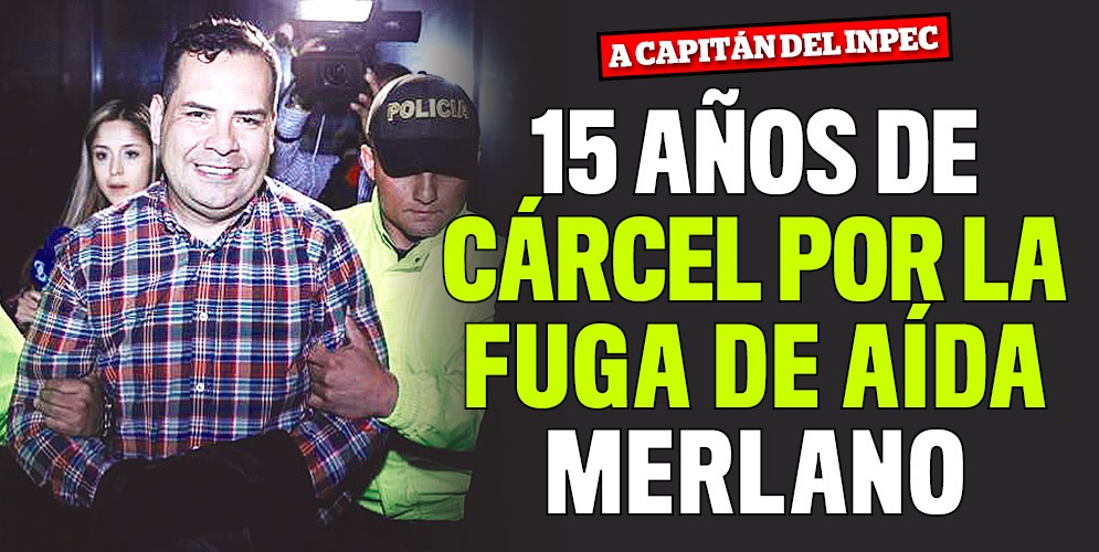 Capitán Álvarez, del Inpec, fue condenado a 15 años de cárcel El Juzgado 57 de conocimiento de Bogotá condenó a 15 años de prisión al Capitán del Inpec, David Alexánder Álvarez Cárdenas, por su conocimiento y participación en el plan de fuga de la excongresista Aída Merlano, en el año 2019.