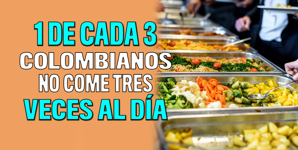 1 de cada 3 colombianos no come tres veces al día A través de su encuesta del Pulso Social, el Dane reveló algunas cifras, unas buenas y otras no tanto, sobre la situación social y económica del país.