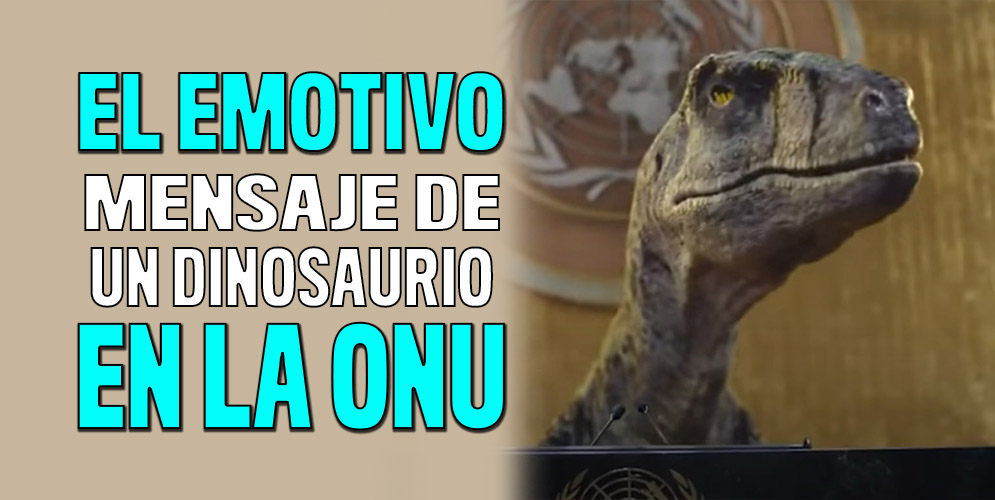 La curiosa campaña con un dinosaurio que creó la ONU 7 La curiosa campaña con un dinosaurio que creó la ONU Una gran sorpresa causó El Programa de Naciones Unidas para el Desarrollo al idear una campaña en la que usaron un dinosaurio que hablaba sobre el gasto en combustibles fósiles.