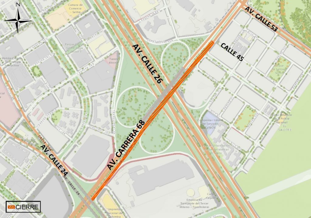 ¡Pilas! Cerrarán el puente de la Carrera 68 con Calle 26 Si usted acostumbra a transitar por el puente de la Avenida Carrera 68 con Calle 26, en sentido sur-norte, le recomendamos viajar con tiempo o buscar vías alternas. La Secretaría de Movilidad (SDM) aprobó el cierre total del puente oriental de dicho sector, debido a que allí se adelantarán las obras del TransMilenio, que a futuro pasará por allí.
