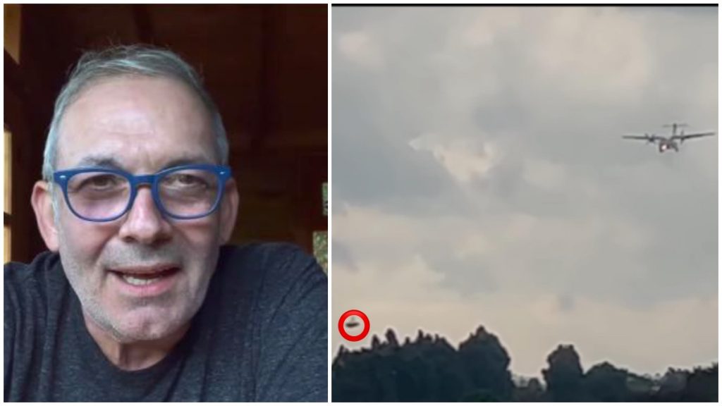César Escola volvió a hablar de objetos voladores extraños en El Dorado 2 César Escola volvió a hablar de objetos voladores extraños en El Dorado César Escola, argentino radicado desde hace varios años en el país y que actualmente es jurado en el programa 'Yo me llamo' junto a Amparo Grisales y Jeisson Jiménez, hace algunos días sorprendió a sus seguidores en las redes sociales al asegurar que había visto un objeto volador extraño en el aeropuerto El Dorado. En ese video habló de lo que captó desde su teléfono móvil desde la ventanilla de un avión. Pero la cosa no paró allí y en las últimas horas nuevamente volvió a afirmar que había visto otro objeto raro en la misma grabación.