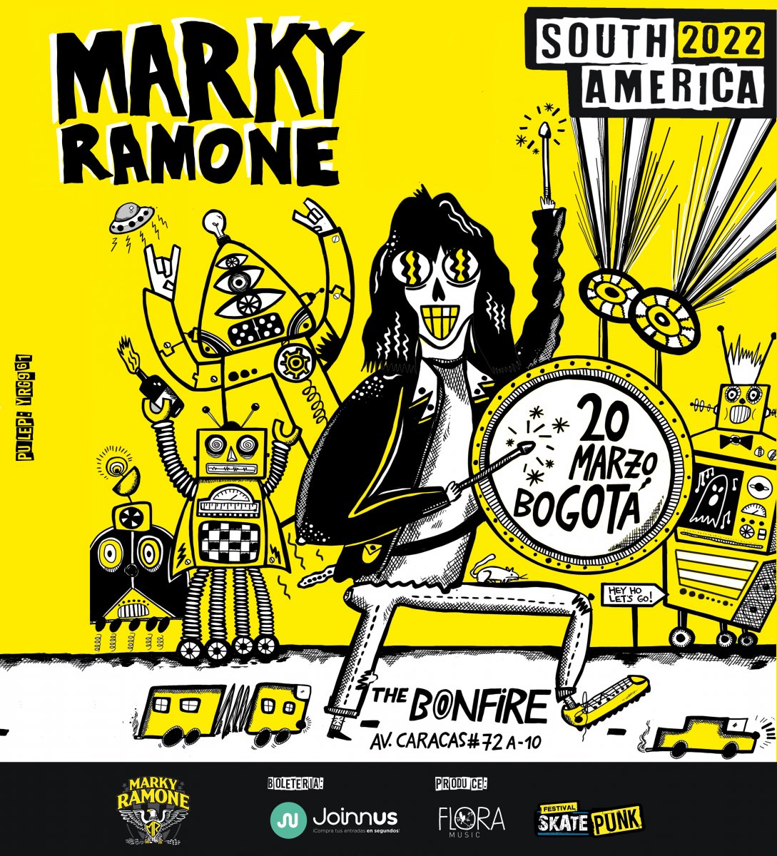 El baterista de la banda 'The Ramones' se presentará en Bogotá 1 El baterista de la banda 'The Ramones' se presentará en Bogotá El baterista ícono de la banda de New York, The Ramones, se presentará en Bogotá en una única presentación exclusiva para tan sólo 800 verdaderos fanáticos de una de las más grandes instituciones del rock de todos los tiempos.