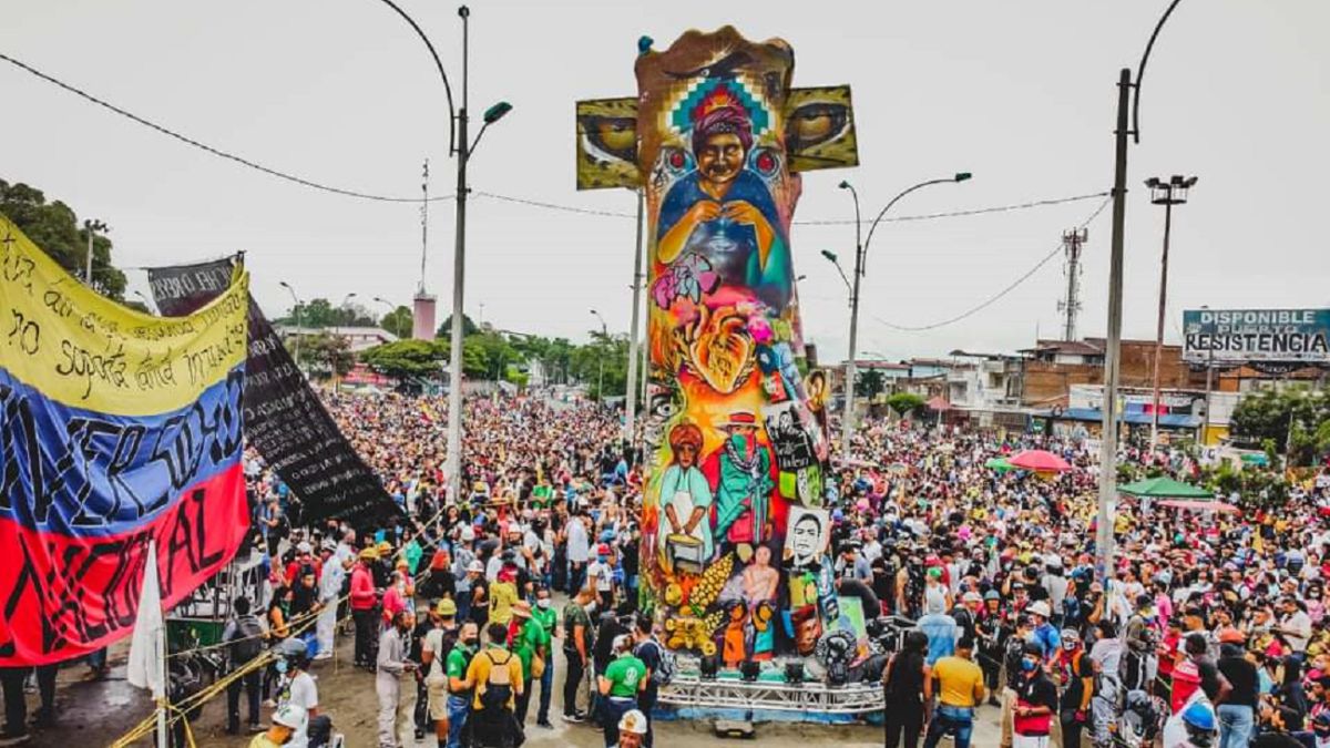 Monumento a la Resistencia del paro nacional no será removido Aunque el ministro de Defensa pidió desmantelar el lugar, el alcalde de Cali insistió en que el monumento se queda.