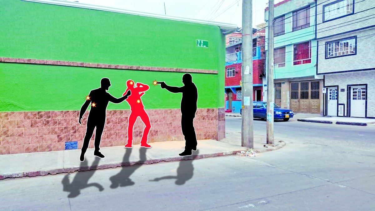 Les disparan a dos sujetos en una esquina de Rafael Uribe 1 Les disparan a dos sujetos en una esquina de Rafael Uribe Ni siquiera la arena que regaron sobre el andén de una calle del sector de San Jorge Sur (Rafael Uribe), la cual cubría la sangre que quedó derramada sobre el pavimento, hizo que los habitantes de la zona olvidaran tan rápido el crimen que se presentó en horas de la noche del pasado martes.