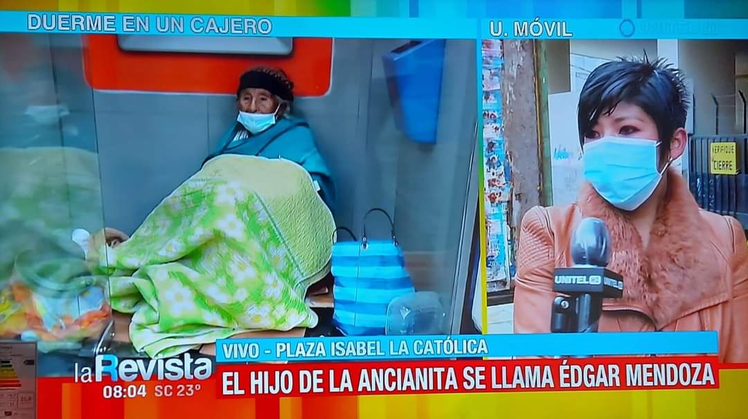Hijo abandonó a su madre en un cajero y ella aún lo espera Triste, así es la historia que hoy en día le da la vuelta al mundo. Resulta que un hijo abandonó a su madre en un cajero y ella no acepta irse del lugar hasta que llegue él a recogerla.