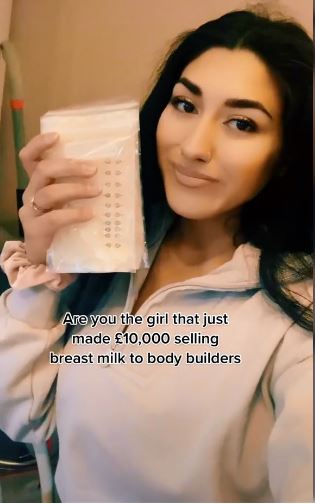 Gana un billetal con su leche 1 Gana un billetal con su leche Mila De’brito es una ‘TikToker’ que reveló su exitoso negocio de vender su leche materna. Posando con varias bolsas de este líquido, esta mujer indicó que ha recibido cerca de 55 millones de pesos vendiéndole este producto a fisicoculturistas.