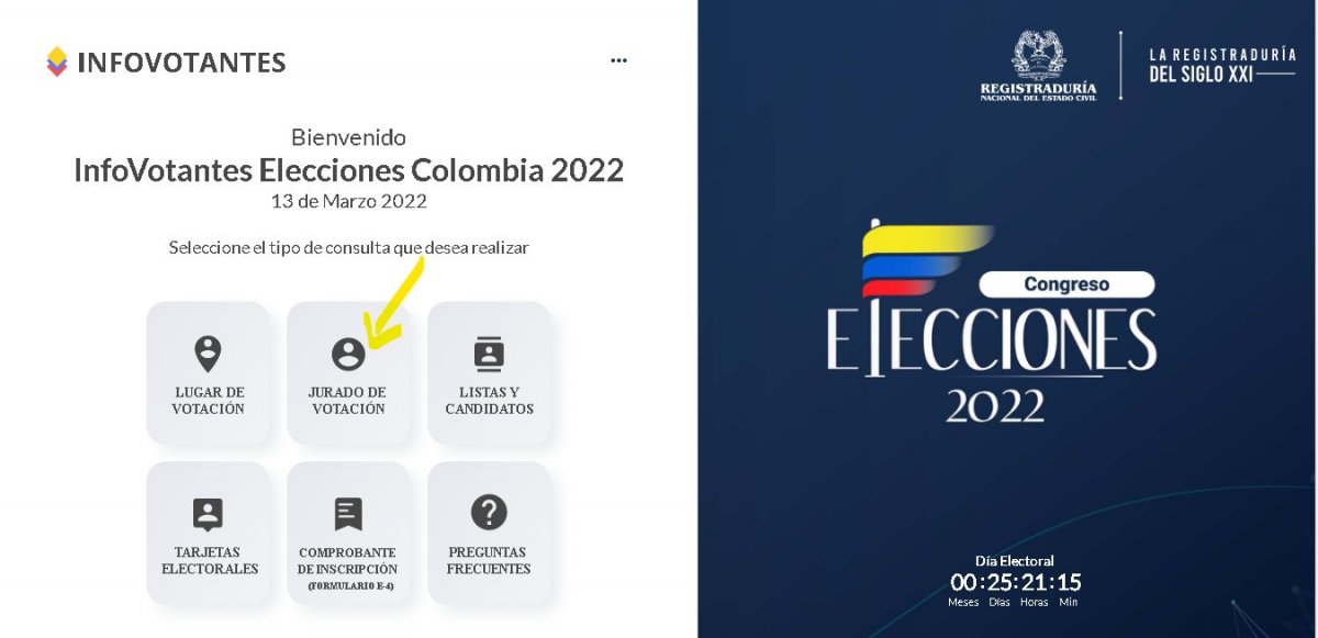 Aprenda a consultar si fue elegido como jurado de votación 2 Aprenda a consultar si fue elegido como jurado de votación La Registraduría Nacional publicó el censo electoral que se tendrá para las elecciones del Congreso de la República desde el pasado 13 de marzo; designando 727.823 jurados de votación en todo el país para dichas elecciones, en las que están habilitados para sufragar 38'919.901 ciudadanos.
