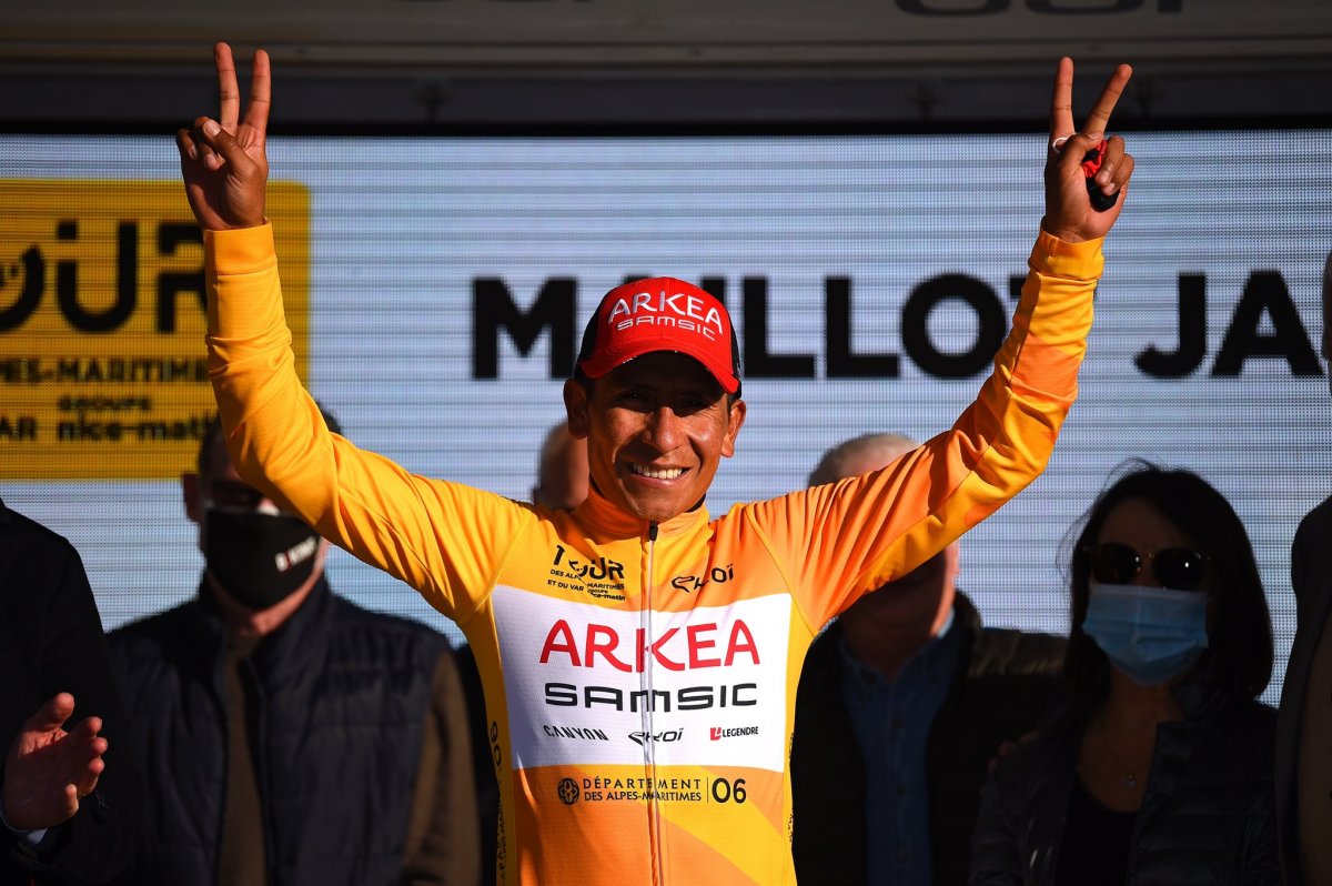 ¡Nairo, gigante! Es el campeón del Tour de los Alpes Marítimos 9 ¡Nairo, gigante! Es el campeón del Tour de los Alpes Marítimos Nairo Quintana anda intratable en este arranque del 2022. El pedalista boyacense, que venía de ser campeón en el Tour de la Provenza, hizo este domingo lo propio, pero en el Tour de los Alpes Marítimos, también en territorio francés.