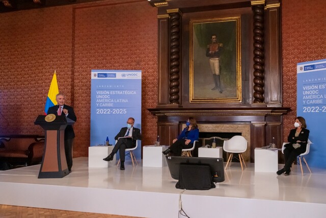 Oficina de la ONU contra la droga y el delito tendrá sede en Bogotá 2 Oficina de la ONU contra la droga y el delito tendrá sede en Bogotá La Oficina de las ONU contra la Droga y el Delito (Unodc) informó que la entidad tendrá sede en Bogotá la cual operará y trabajará en investigaciones y operaciones de la entidad que se presenten en países como Argentina, Chile, Bolivia, Ecuador y Uruguay, también en el territorio nacional.