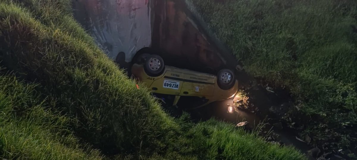 Taxista perdió el control y termina cayendo en caño de Kennedy 7 Taxista perdió el control y termina cayendo en caño de Kennedy El los límites entre los barrios Patio Bonito y El Tintal, en la localidad de Kennedy, un taxi y sus tres pasajeros sufrieron un accidente, producto de la pérdida de control y deslizamiento a causa del mal estado de la vía. El auto de servicio público cayó y terminó volcado sobre un caño del sector la noche de este martes.