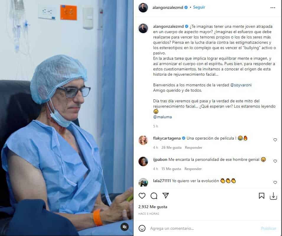 Miguel Varoni se habría operado la cara para parecerse a Maluma El actor Miguel Varoni, recordado por interpretar a 'Pedro el Escamoso', volvió a sorprender a sus seguidores en redes sociales anunciando una cirugía en su rostro.Mucho se habló de Varoni desde que apareció en una entrevista y su aspecto físico se veía algo deteriorado por su extrema delgadez.