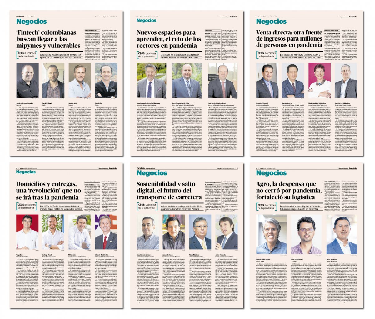 Agilidad, logística y digitalización, recetas de CEOs en pandemia 1 Agilidad, logística y digitalización, recetas de CEOs en pandemia Así como millones de personas viven las secuelas a nivel físico y emocional que deja el coronavirus, las empresas del país han vivido cambios acelerados que sin pandemia hubieran tardado mucho tiempo o quizás nunca se hubieran dado.