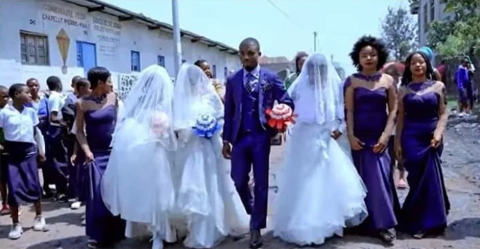 Trillizas comparten todo, ¡hasta el marido! 2 Trillizas comparten todo, ¡hasta el marido! En la República Democrática del Congo (África) se registró un caso bastante insólito que rápidamente le dio la vuelta al mundo. Luwizo es un joven de 32 años que enamoró no a una, ni dos ¡sino a tres mujeres! Pero el ingrediente más peculiar es que todas son hermanas y fueron ellas quienes se pusieron de acuerdo para pedirle matrimonio.