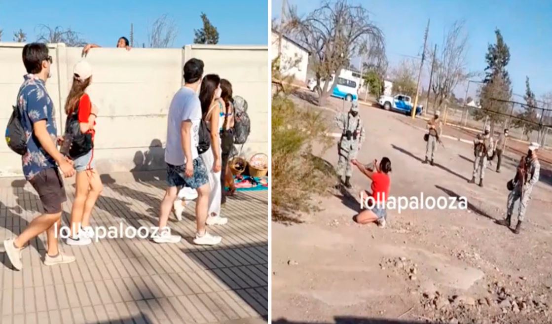 Se quería colar a concierto y la capturaron 1 Se quería colar a concierto y la capturaron Una joven que se las quiso dar de viva, queriéndose colar al famoso festival de música Lollapalooza, que se desarrolló en Chile, no contó con suerte.