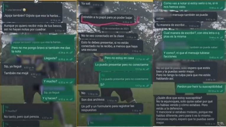 Denuncian abuso sexual de profesora a alumno en colegio de Bogotá 1 Denuncian abuso sexual de profesora a alumno en colegio de Bogotá En Bogotá continúan saliendo a la luz casos de abuso sexual en diferentes colegios. Esta vez la situación se torna un poco diferente, pues fue una profesora la que, según denuncia la mamá de la víctima, le insistía a un menor de 15 años que tuvieran un intercambio de besos y relaciones sexuales por buenas calificaciones.