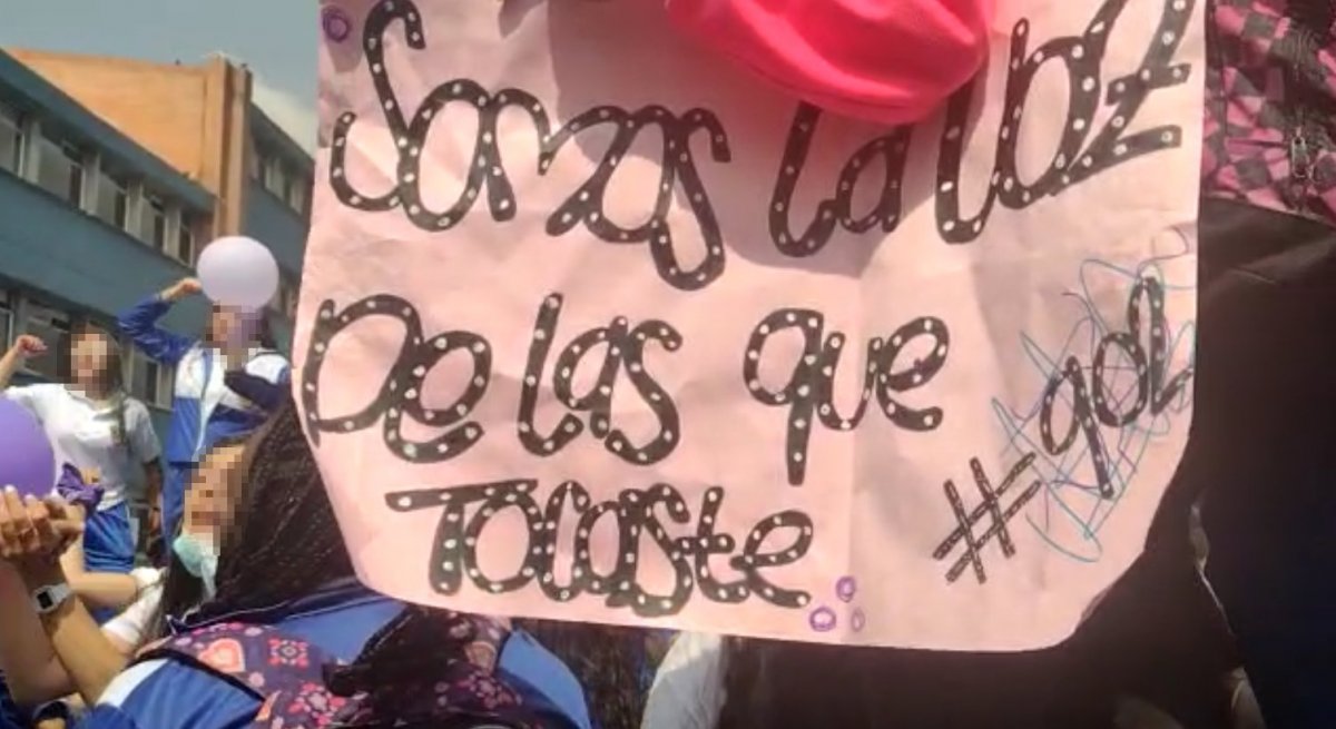 EN VIDEO: Plantón en colegio de Venecia por presunto abuso sexual de un profesor a estudiantes Los estudiantes y padres de familia del colegio IED en Venecia (Tunjuelito) están realizando un plantón en el que piden justicia, según denuncias, por el reciente caso de abuso sexual que se presentó por parte de un docente de la institución hacia dos estudiantes.