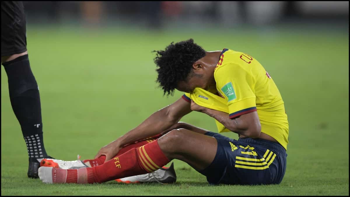 El mensaje de despedida de Cuadrado con la Selección 8 El mensaje de despedida de Cuadrado con la Selección Ya son varios los jugadores de la Selección Colombia que han mostrado su dolor por la no clasificación al Mundial de fútbol Catar 2022. James Rodríguez, Luis Fernando Díaz, Juan Fernando Quintero han sido algunos de ellos. Ahora el más reciente en expresarse fue Juan Guillermo Cuadrado.