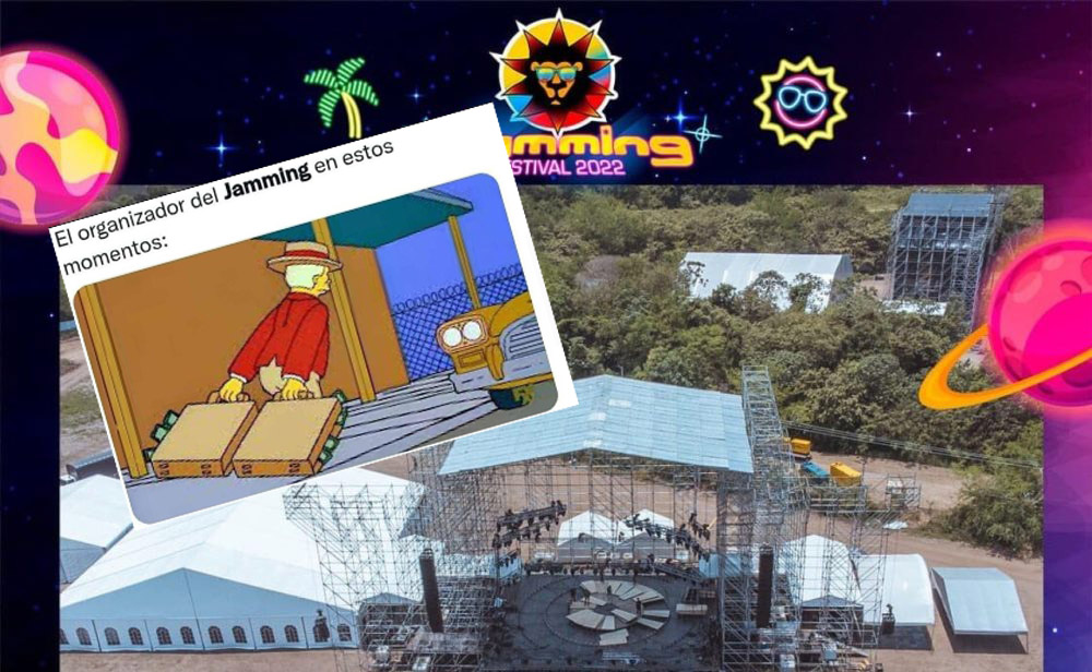 ¡Qué risa! Los memes que ruedan tras la cancelación del Jamming 6 ¡Qué risa! Los memes que ruedan tras la cancelación del Jamming Todo el escándalo generado este viernes por cuenta de la cancelación del Jamming Festival, un mega evento musical que se realizaría este fin de semana del 19, 20 y 21 de marzo en Ibagué, y que fue extrañamente cancelado en las últimas horas sin justificación, dejó varios memes, que ahora ruedan y causan risa en las redes sociales.