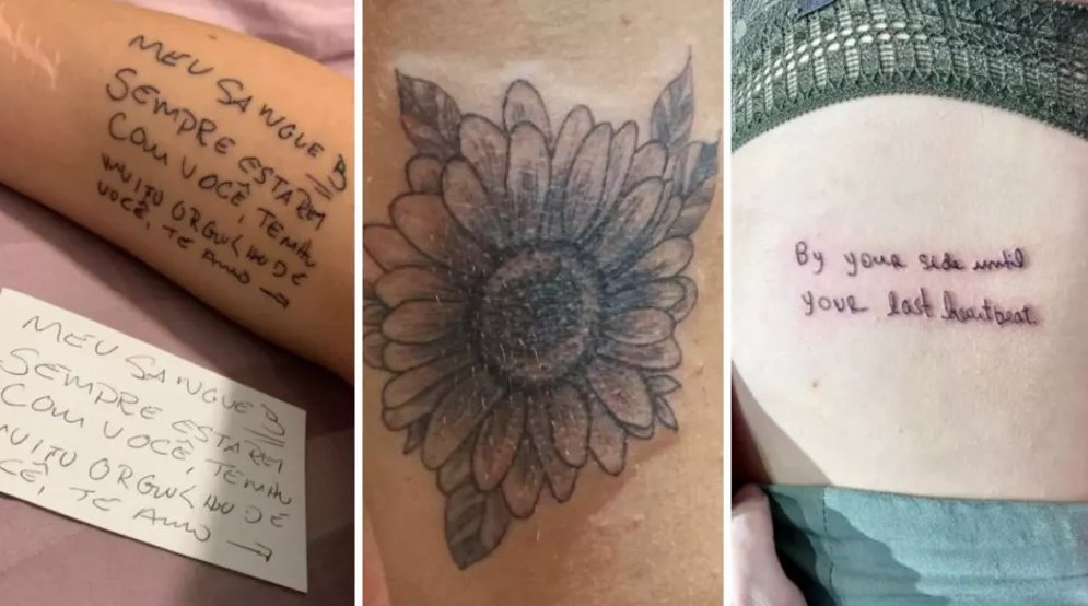 Se tatuó la nota que le dejó su padre antes de morir de COVID 1 Se tatuó la nota que le dejó su padre antes de morir de COVID Desde que empezó la pandemia se han conocido diferentes historias conmovedoras en todo el mundo, lo que ha generado que algunas de ellas se viralicen y creen consciencia sobre los cuidados para prevenir los contagios.