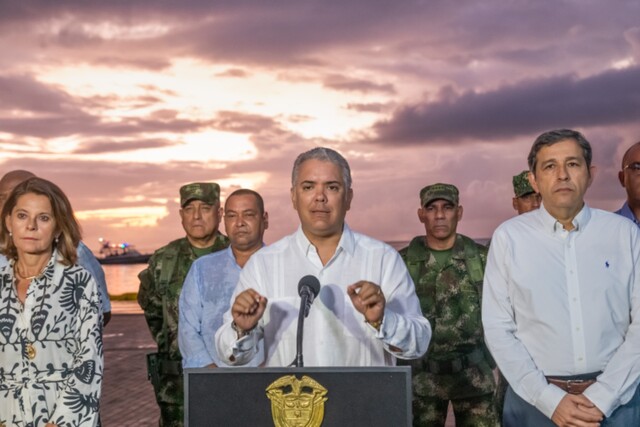 Duque reafirmó que no permitirá que se modifiquen los límites con Nicaragua 2 Duque reafirmó que no permitirá que se modifiquen los límites con Nicaragua El presidente de la República, Iván Duque Márquez, al pronunciarse sobre la decisión de la Corte Internacional de Justicia (CIJ) en el litigio con Nicaragua reiteró que el Gobierno no permitirá que se modifiquen los límites del territorio nacional si no es por medio del Congreso de la República.