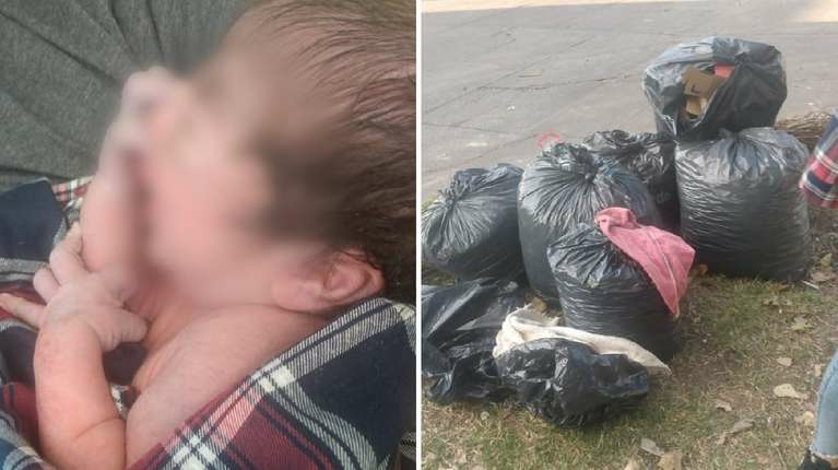 Encuentran a bebé recién nacida entre bolsas de basura Una bebé recién nacida fue encontrada por un ciclista que transitaba por la zona en, en medio de unas bolsas de basura, por fortuna el camión que recolector aún no había pasado. El hecho ocurrió en zona Morón Sur, de Buenos Aires, Argentina.