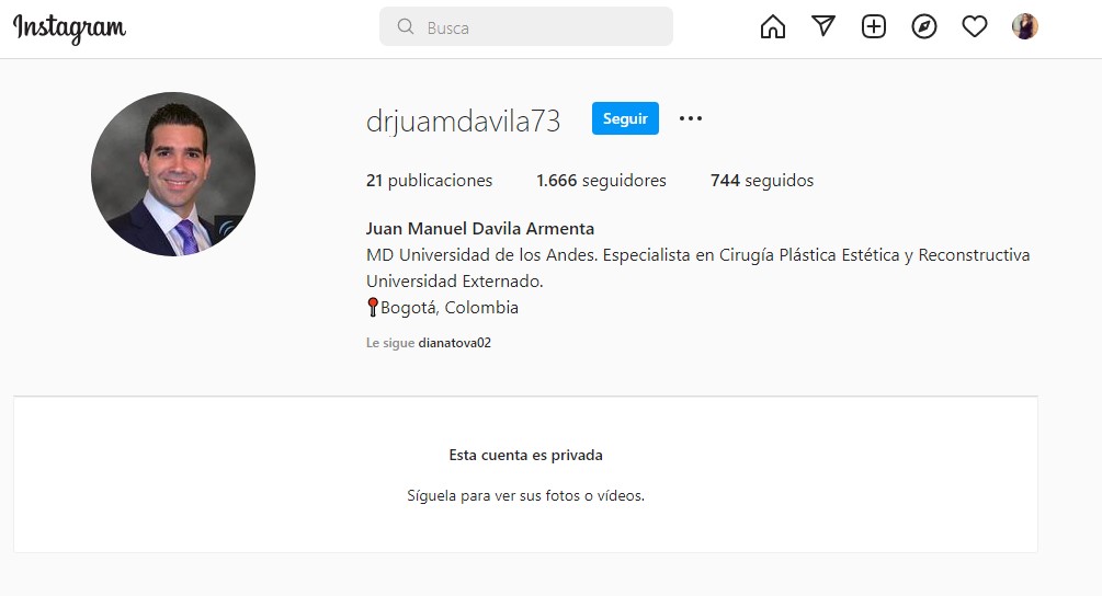 Johanna Fadul denuncia a cirujano que la acosó sexualmente 1 Johanna Fadul denuncia a cirujano que la acosó sexualmente Sin pelos en la lengua, la actriz bogotana Johanna Fadul boleteó de frente al médico Juan Manuel Dávila Armenta, quien le envió un mensaje a su Instagram preguntándole cuánto cobraba por una noche