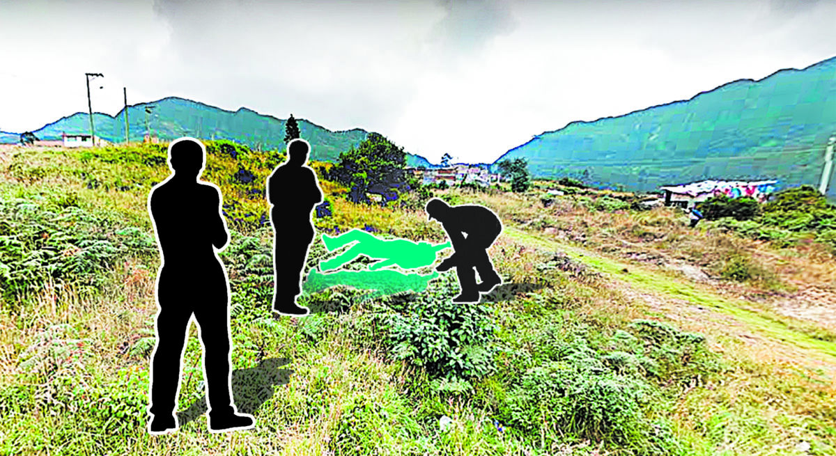 Hallan a pareja asesinada en San Cristóbal 10 Hallan a pareja asesinada en San Cristóbal En medio de los frondosos matorrales de una zona verde que delimita las localidades de Usme y San Cristóbal, fueron hallados los cuerpos inertes de una pareja de jóvenes, de aproximadamente 25 años, con heridas de arma de fuego en sus cabezas.