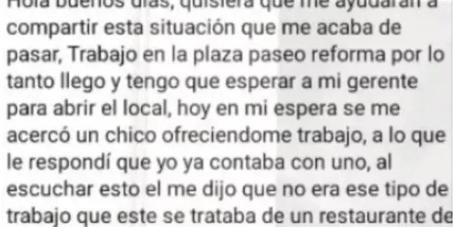 ¡Qué horror! Restaurante ofrece trabajo a mujeres para ser comidas por caníbales 1 ¡Qué horror! Restaurante ofrece trabajo a mujeres para ser comidas por caníbales Ella también adjunto en su publicación la foto del folleto que le dio el hombre. Allí se alcanza a leer: "¿Tienes fantasías caníbales?. ¿Tienes depresión y quieres desaparecer?.¿Si eres mujer y quieres donar tu cuerpo a un club caníbal?, NOSOTROS LA COCINAMOS. Buscamos carne femenina para restaurante, voluntarias mayores de 18 años".