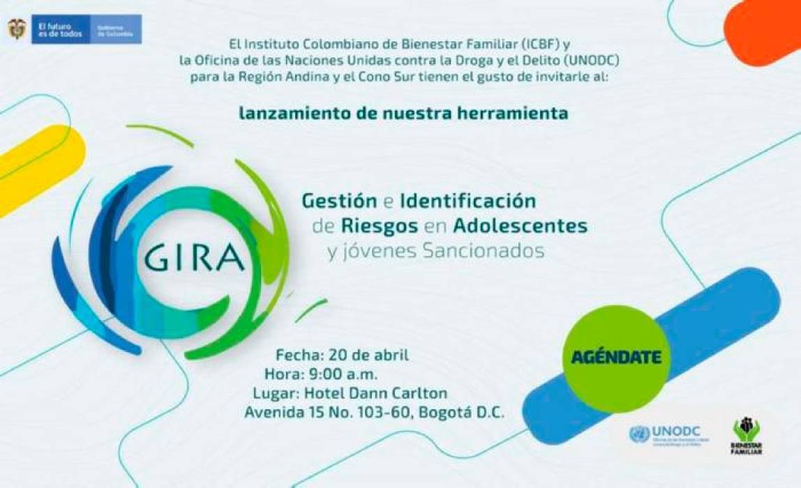 ICBF busca disminuir la reincidencia de los delitos en adolescentes 1 ICBF busca disminuir la reincidencia de los delitos en adolescentes El Instituto Colombiano de Bienestar Familiar (ICBF) y la Oficina de Naciones Unidas contra la Droga y el Delito (UNODC) lanzan la herramienta de Gestión para la Identificación de Riesgos y Oportunidades en Adolescentes y Jóvenes Sancionados (GIRA), una apuesta para disminuir la reincidencia de los adolescentes del Sistema de Responsabilidad Penal a través de su perfil de riesgo.