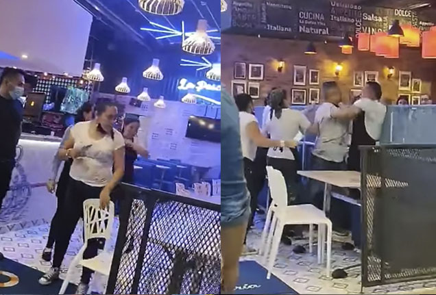EN VIDEO ¡Escándalo! Le tiran dinero en la cara a mesero por reclamar su pago 3 EN VIDEO ¡Escándalo! Le tiran dinero en la cara a mesero por reclamar su pago En las últimas horas se hizo viral en redes sociales un video en el que, en medio de una confusa situación, un hombre con uniforme de mesero se encuentra ofuscado en un restaurante de Bogotá, y de manera intempestiva le arroja billetes en la cara.