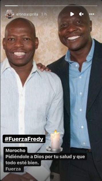 "Morocho, pidiéndole a Dios por tu salud": Faustino Asprilla tras accidente de Freddy Rincón Un jugador histórico de la Selección Colombia, Faustino 'Tino' Asprilla envió un mensaje a Freddy Rincón quien está en estado crítico tras un fuerte accidente.