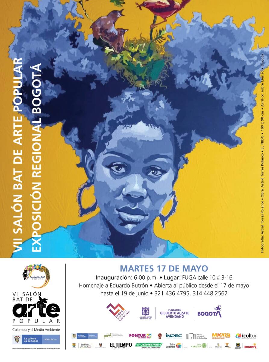 Lo mejor del Arte Popular llegará a Bogotá 10 Lo mejor del Arte Popular llegará a Bogotá La séptima edición del Salón BAT de Arte Popular, Colombia y el Medio Ambiente llegará a Bogotá con 87 obras de artistas populares de la ciudad a la sede de la Fundación Gilberto Álzate Avendaño.