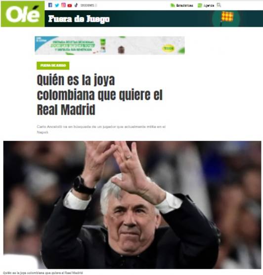 La sonada llegada de Ospina al Real Madrid 2 La sonada llegada de Ospina al Real Madrid Ya han pasado varias semanas, se va acercando el 30 de junio y el Nápoles nada que le renueva contrato al arquero David Ospina, quien viene sonando para llegar a equipos como la Lazio y Real Madrid.