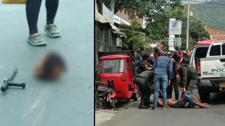 ¡Qué susto! Hombre salió a pasear con una cabeza humana en la mano Un macabro suceso estremeció a los habitantes del municipio de Santa Fe de Antioquia, esto tras ver que una persona se paseaba con una cabeza humana entre sus manos.