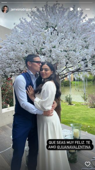 Así fue la boda de la hermana de James Rodríguez Juana Valentina Restrepo, la hermana del futbolista James Rodríguez, celebro su boda este fin de semana con el empresario Víctor Forero en una sencilla ceremonia donde familiares y amigos más cercanos compartieron momentos de alegría.