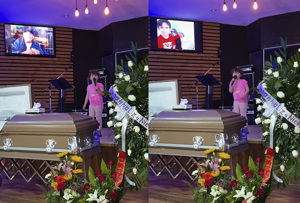 La imprudente canción de una niña en pleno funeral Aunque todo comenzó como una tierna canción para conmemorar a un familiar que ya no esta en la tierra, esta pequeña niña, cambiando la letra, dijo unas peculiares frases que sacaron risas a más de uno.